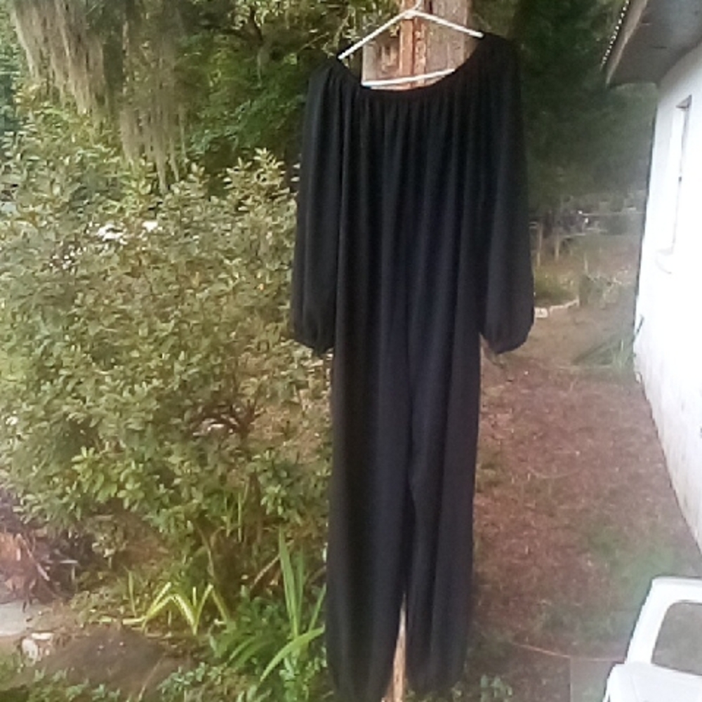 Elegant Black Off-Shoulder Jumpsuit